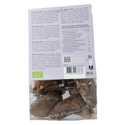 TerraSana Shiitake donko bio 25.00 Gram