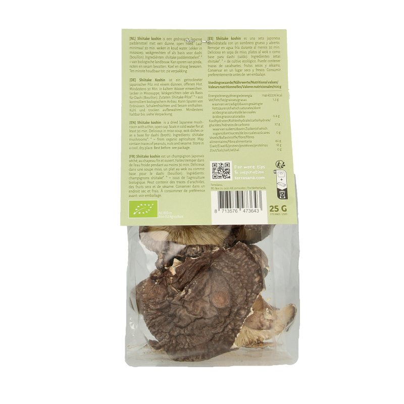 TerraSana Shiitake koshin bio 25 Gram