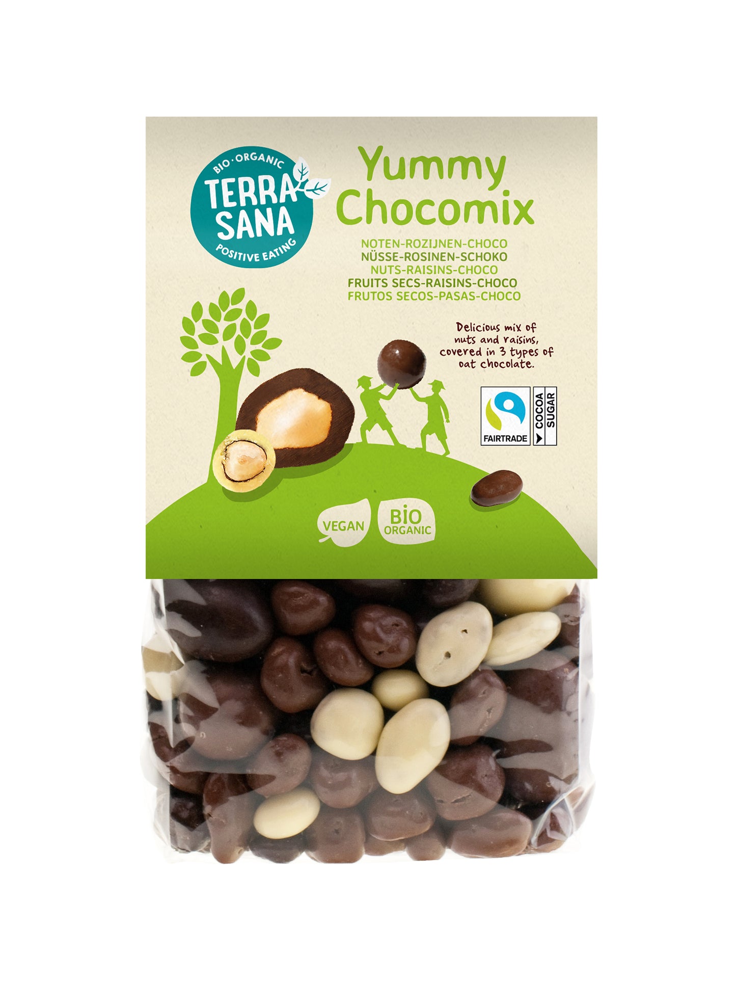 TerraSana Yummy chocomix noten rozijnen choco bio 200 Gram