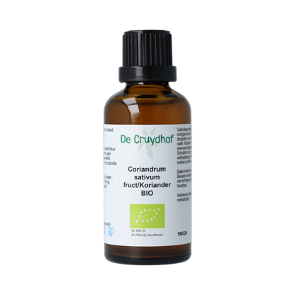 De Cruydhof Coriandrum sativum / koriander tinctuur bio 50.00 Milliliter