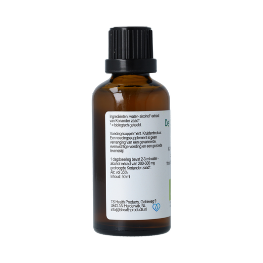 De Cruydhof Coriandrum sativum / koriander tinctuur bio 50.00 Milliliter