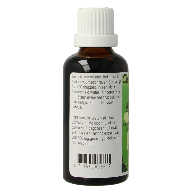 Cruydhof Meidoorn tinctuur 50 Milliliter