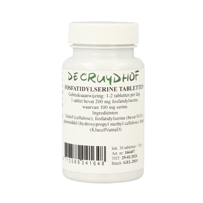 Cruydhof Fosfatidylserine 200mg 30.00 Tabletten