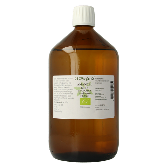Cruydhof Amandelolie koudgeperst bio 1 Liter