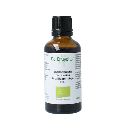 Cruydhof Eschscholtzia calif / slaapmutsje tinctuur bio 50.00 Milliliter