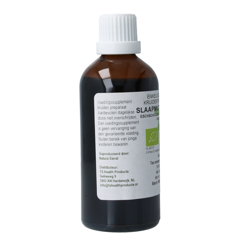 Cruydhof Eschscholtzia calif / slaapmutsje tinctuur bio 100 Milliliter