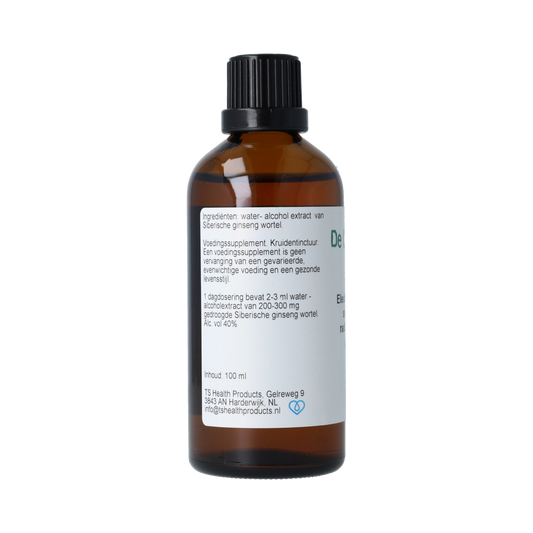 De Cruydhof Siberische ginseng wortel 100.00 Milliliter
