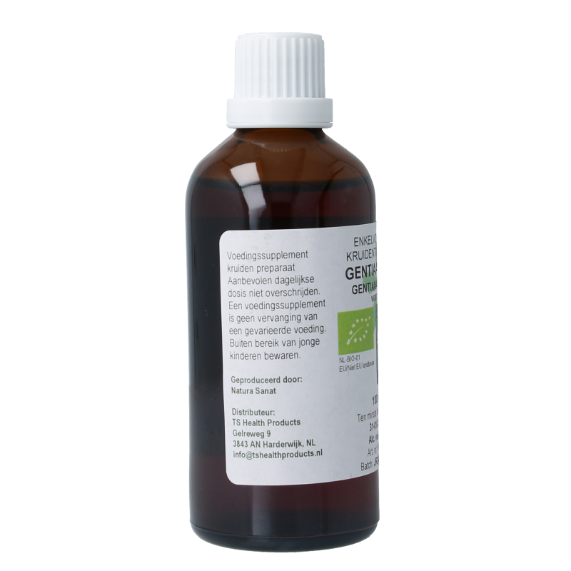 Cruydhof Gentiana lutea radix / gentiaan tinctuur bio 100 Milliliter