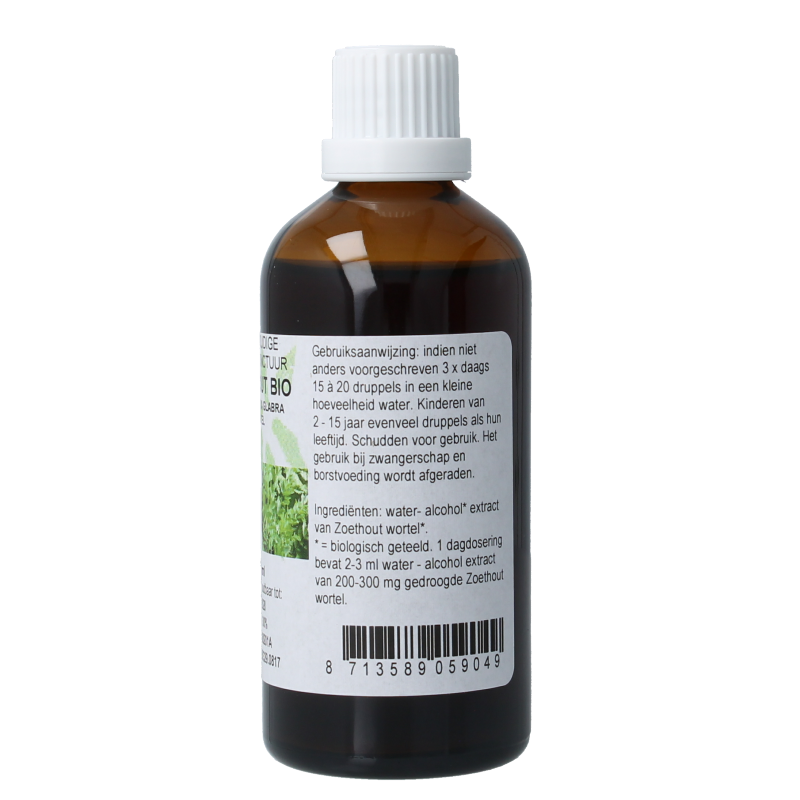 Natura Sanat Glycyrrhiza glabra radix / zoethout tinctuur bio 100 Milliliter