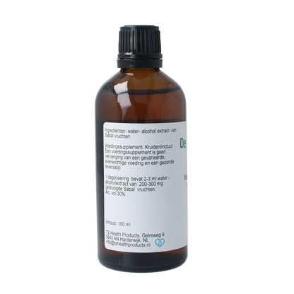 De Cruydhof Sabal serrulata fructus tinctuur 100.00 Milliliter