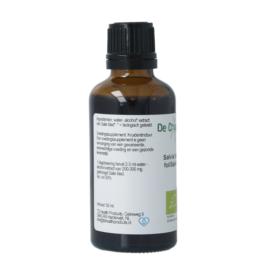 Cruydhof Salvia tribola fol / salie tinctuur bio 50 Milliliter