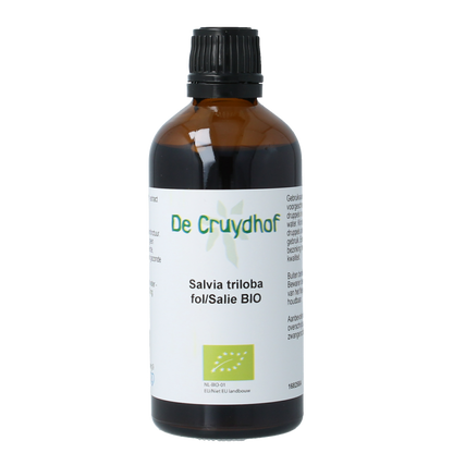 De Cruydhof Salvia triloba fol / salie tinctuur bio 100.00 Milliliter