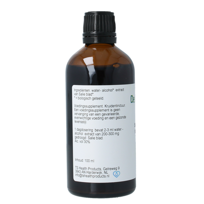 De Cruydhof Salvia triloba fol / salie tinctuur bio 100.00 Milliliter