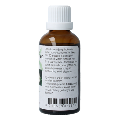 Cruydhof Sambucus nigra / gewone vlier bio 50.00 Milliliter