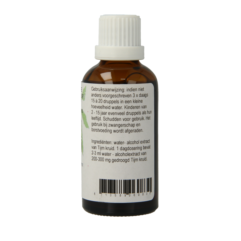 Cruydhof Thymus vulgaris herb / tijm tinctuur 50 Milliliter