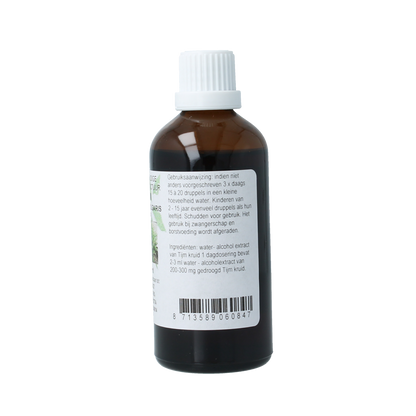 Cruydhof Thymus vulgaris herb / tijm tinctuur 100.00 Milliliter