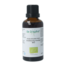 Cruydhof Viola tricolor hrb / driekl viooltje tinctuur bio 50.00 Milliliter