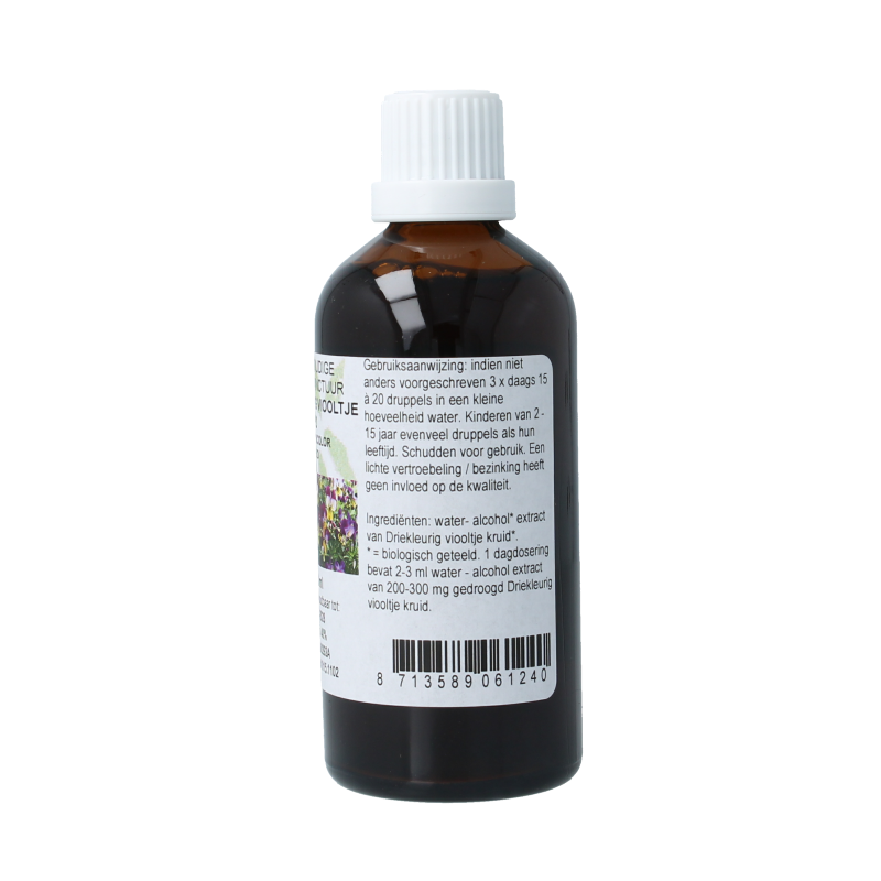 Cruydhof Viola tricolor herb / driekl viooltje tinctuur bio 100 Milliliter