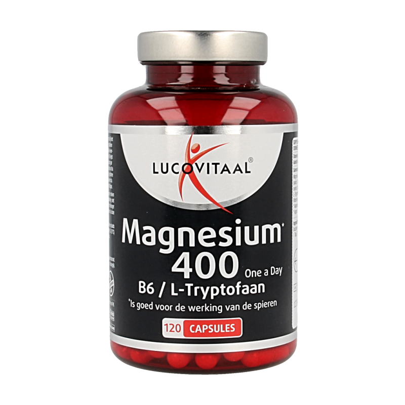 Lucovitaal Magnesium 400 met B6 en L-Tryptofaan 120 Capsules