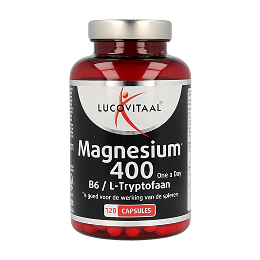 Lucovitaal Magnesium 400 met B6 en L-Tryptofaan 120 Capsules