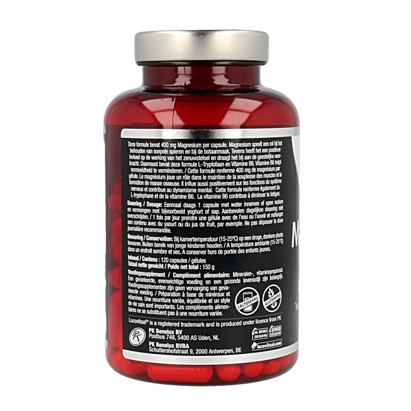 Lucovitaal Magnesium 400 met B6 en L-Tryptofaan 120 Capsules