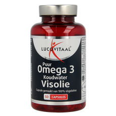 Lucovitaal Koudwater visolie puur omega 3 50.00 Capsules