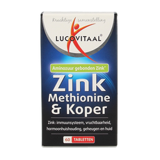 Lucovitaal Zink methionine & koper 60.00 Tabletten