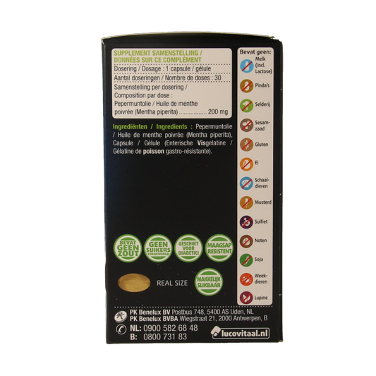 Lucovitaal Pepermuntolie 30 Capsules