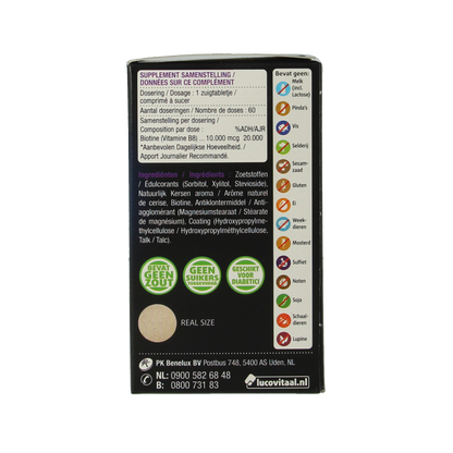 Lucovitaal Biotine forte 60.00 Zuigtabletten