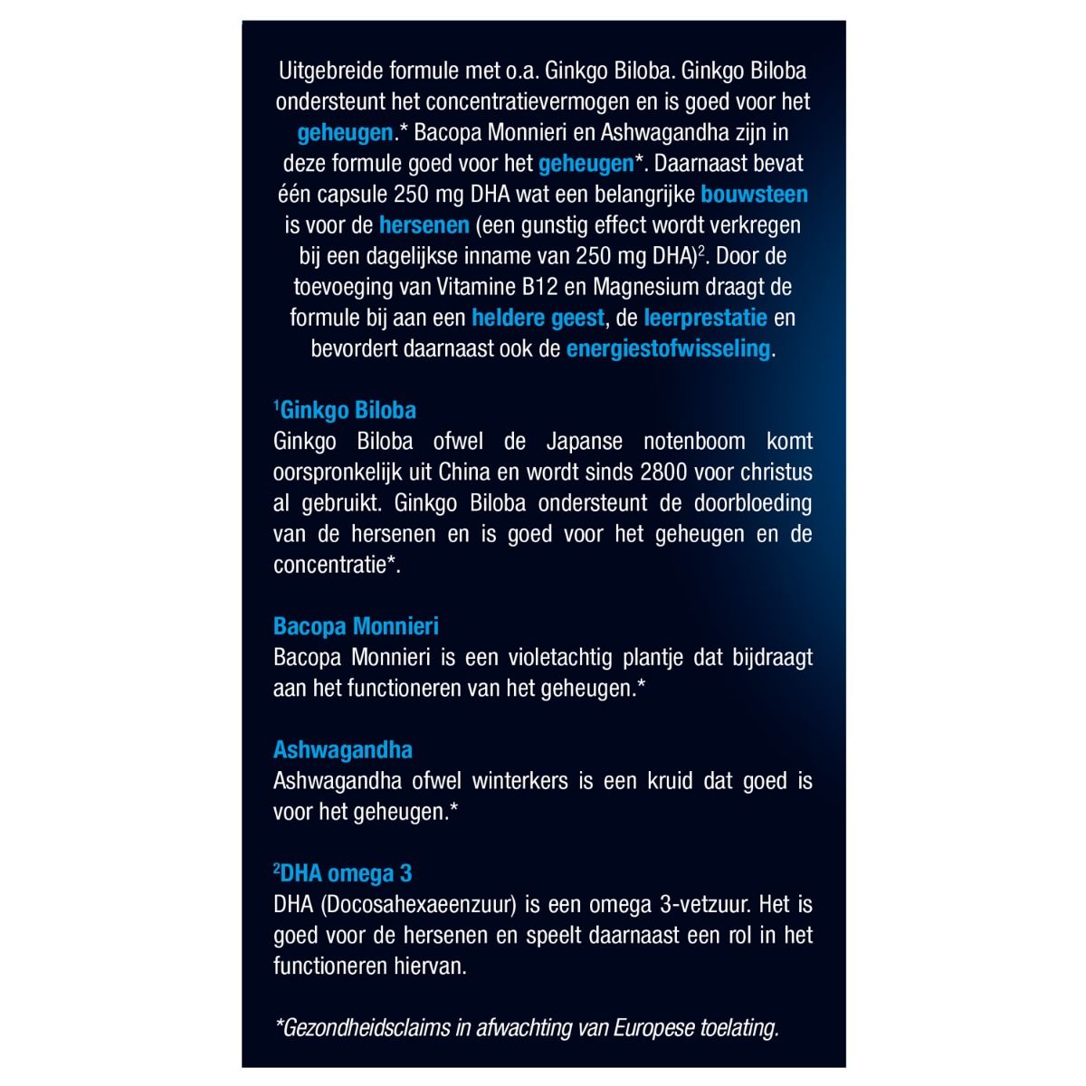 Lucovitaal Geheugen & concentratie 30 Capsules