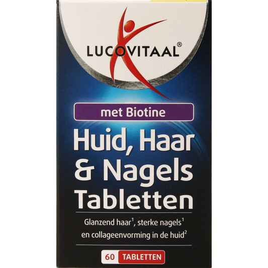 Lucovitaal Huid haar nagels met biotine 60 Tabletten