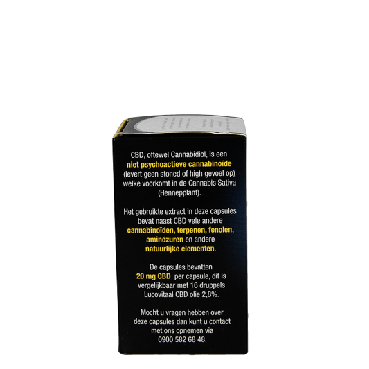 Lucovitaal Cannabidiol CBD 20mg 30 Capsules
