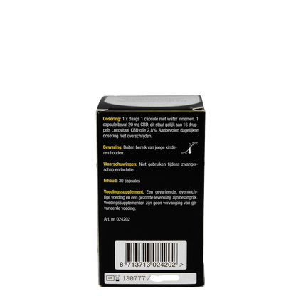 Lucovitaal Cannabidiol CBD 20mg 30.00 Capsules