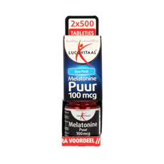 Lucovitaal Melatonine duo 0.1mg 2 x 500 tabletten 1000.00 Tabletten