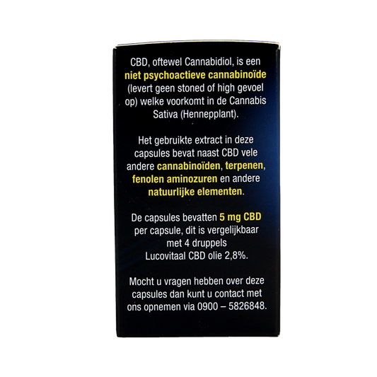 Lucovitaal Cannabidiol CBD 5mg 30 Capsules