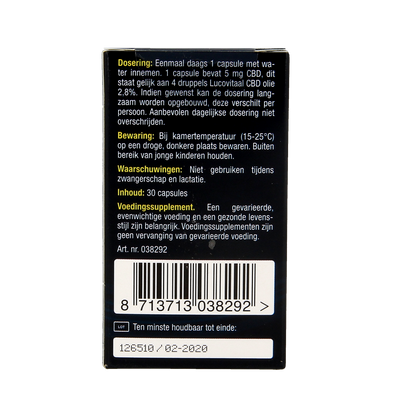 Lucovitaal Cannabidiol CBD 5mg 30.00 Capsules