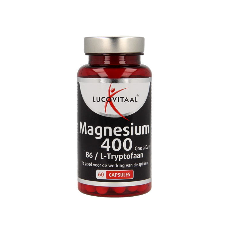 Lucovitaal Magnesium 400 met B6 en L-Tryptofaan 60 Capsules