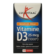 Lucovitaal Vitamine D3 25mcg 120.00 Capsules