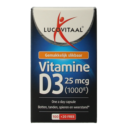 Lucovitaal Vitamine D3 25mcg 120.00 Capsules