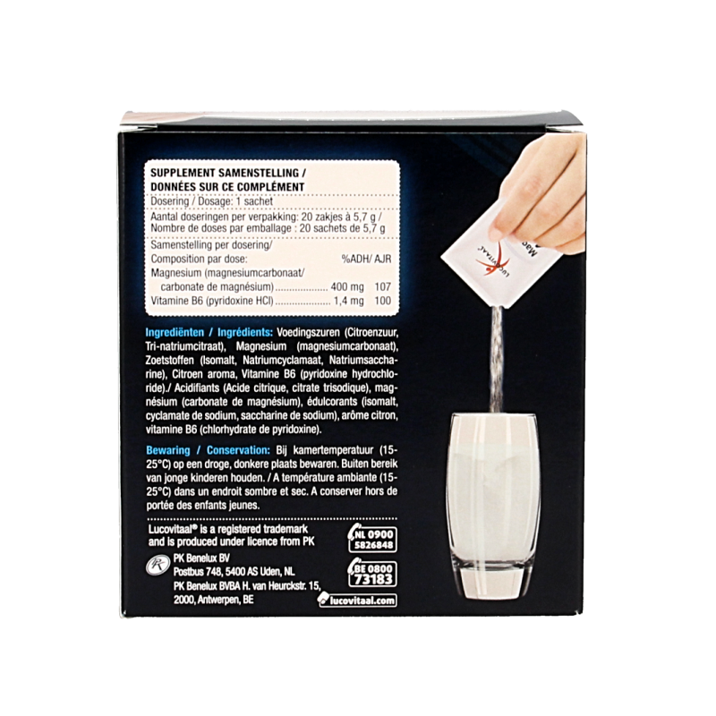 Lucovitaal Magnesium 400 forte 20 Sachets