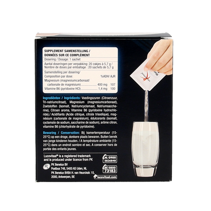 Lucovitaal Magnesium 400 forte 20.00 Sachets
