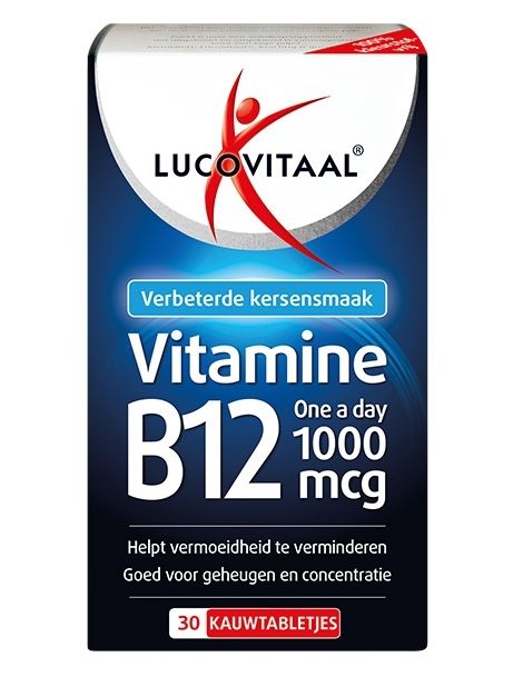 Lucovitaal Vitamine B12 1000mcg 30 Kauwtabletten