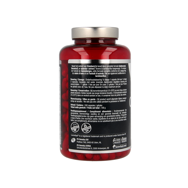 Lucovitaal Cranberry x-tra 240 Capsules