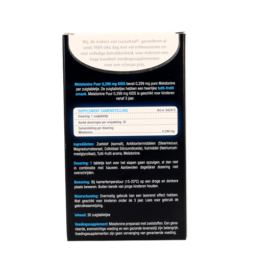 Lucovitaal Melatonine kids puur 0.299mg 30 Tabletten