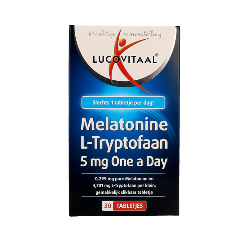 Lucovitaal Melatonine L-Tryptofaan 5mg 30 Tabletten