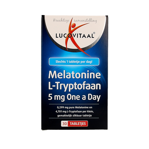 Lucovitaal Melatonine L-Tryptofaan 5mg 30.00 Tabletten