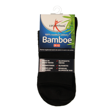 Lucovitaal Bamboe sok lang zwart  maat 39-42 1 Paar