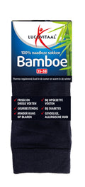 Lucovitaal Bamboe sok lang blauw  maat 35-38 1 Paar