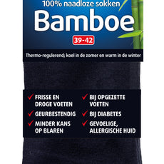 Lucovitaal Bamboe sok lang blauw  maat 39-42 1 Paar