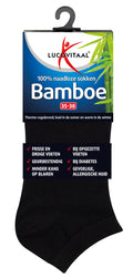 Lucovitaal Bamboe enkelsok zwart  maat 35-38 1.00 Paar